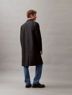 Calvin klein classic hooded trench coat online