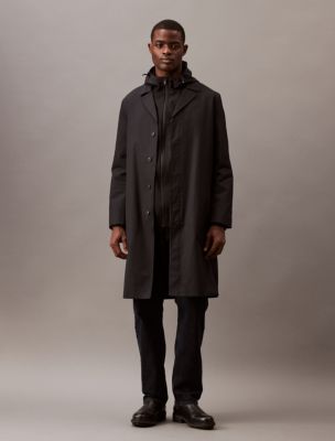 Calvin klein soft shell trench coat clearance