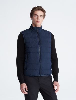 Packable Puffer Vest, Dark Sapphire