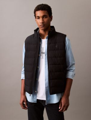 Calvin klein sleeveless jacket on sale