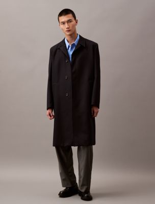 Calvin klein mens wool coat on sale