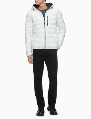 calvin klein puffer jacket with hood