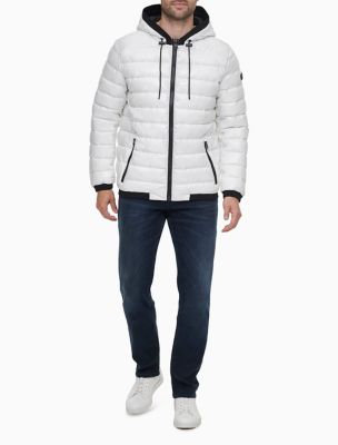 calvin klein packable hooded jacket