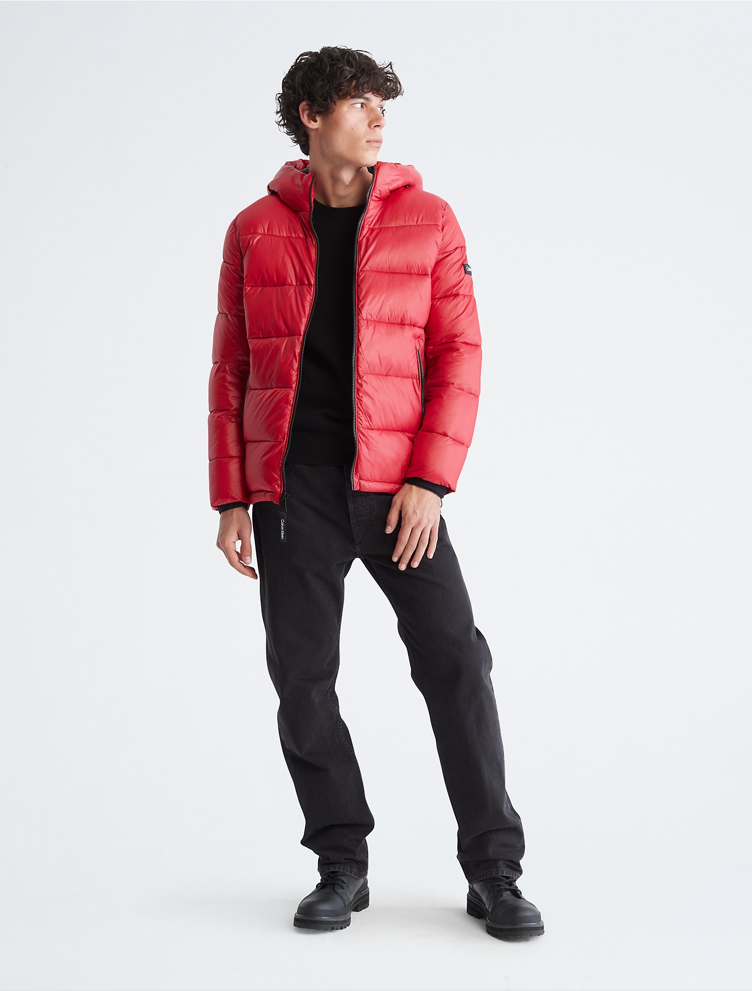 vasthouden gevoeligheid Uitwerpselen Full Zip Hooded Puffer Jacket | Calvin Klein® USA