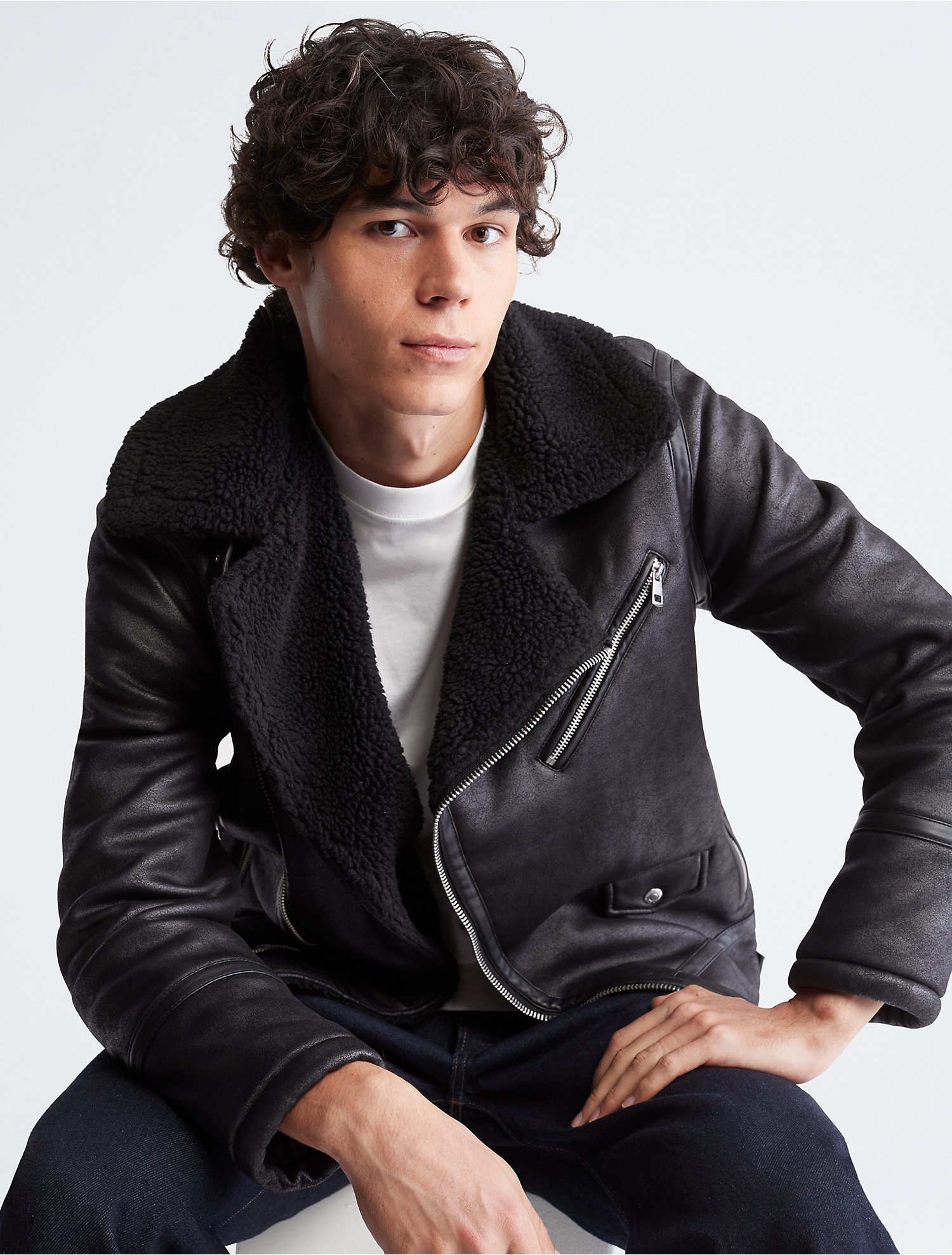 Faux Shearling Jacket | Calvin Klein® USA