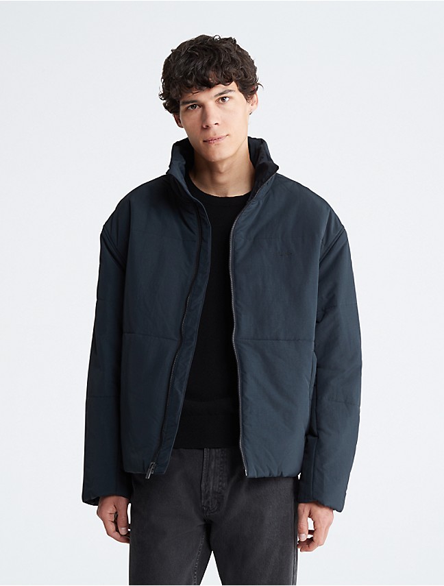 Calvin Klein Performance Fleece Jacket Mens Size Small Full Zip Black