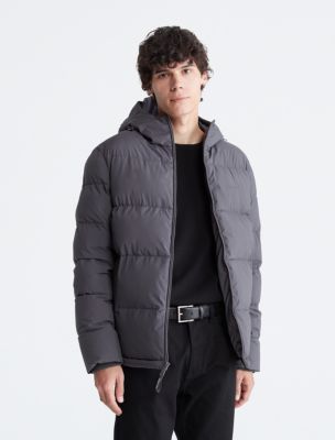 Hooded Puffer Jacket, Forged Iron