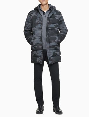 calvin klein reflective puffer jacket