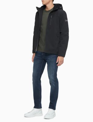 calvin klein men's soft shell jacket