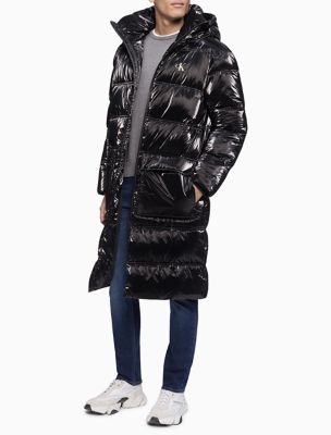 calvin klein performance shiny puffer jacket