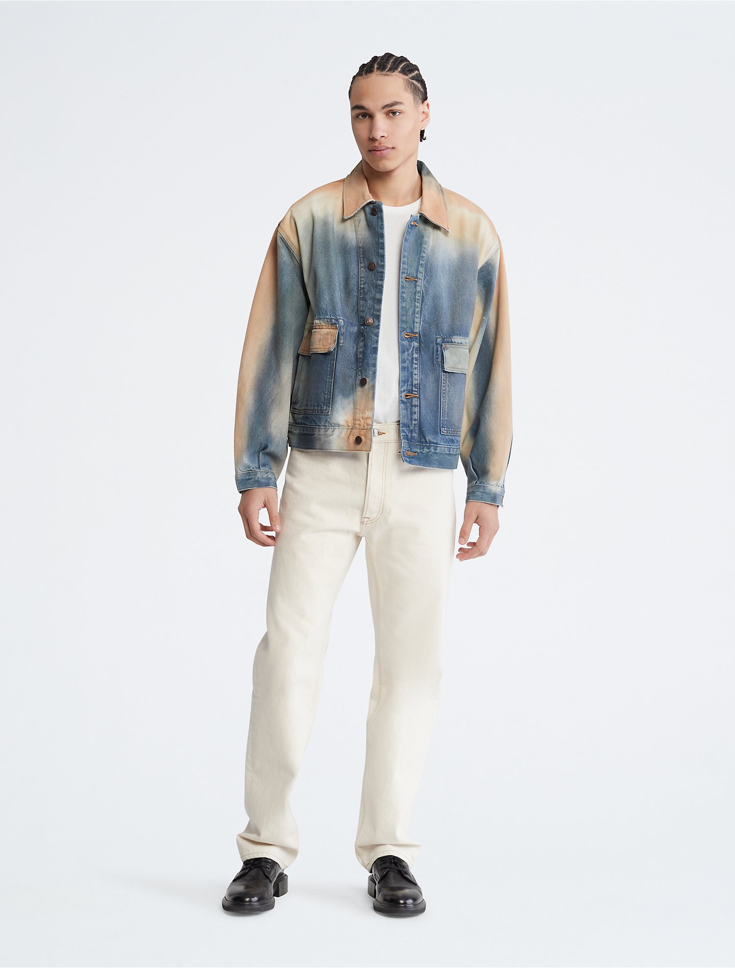 Khakis Bleached Denim Trucker Jacket | Calvin Klein® USA