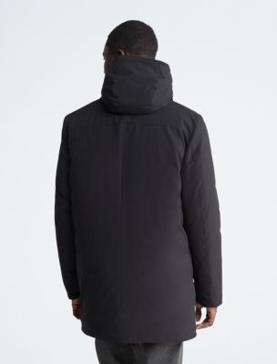 Calvin Klein Performance Pride capsule rainbow logo hooded windrunner  jacket in CK black