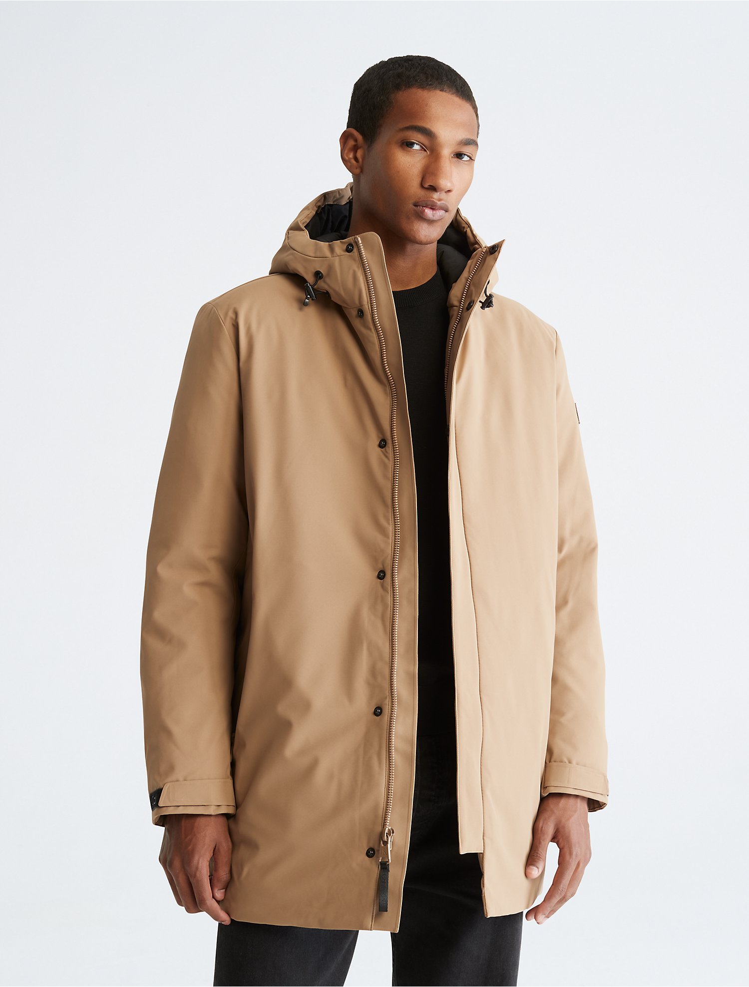 Introducir 56+ imagen calvin klein hooded jacket men’s