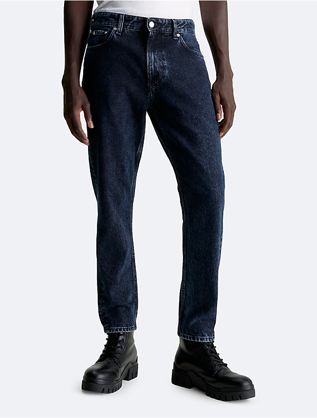 Calvin Klein Men's Relaxed Straight Fit Jeans, Deep Water, 29Wx30L at   Men's Clothing store