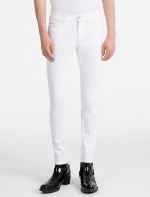 white calvin klein jeans