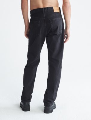 Standards Straight Fit Jaguar Black Selvedge Jeans, Jaguar Black