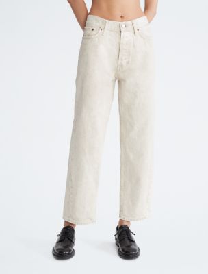 Standards Twisted Seam Marbled Unbleached Jeans, Marble Unbleached