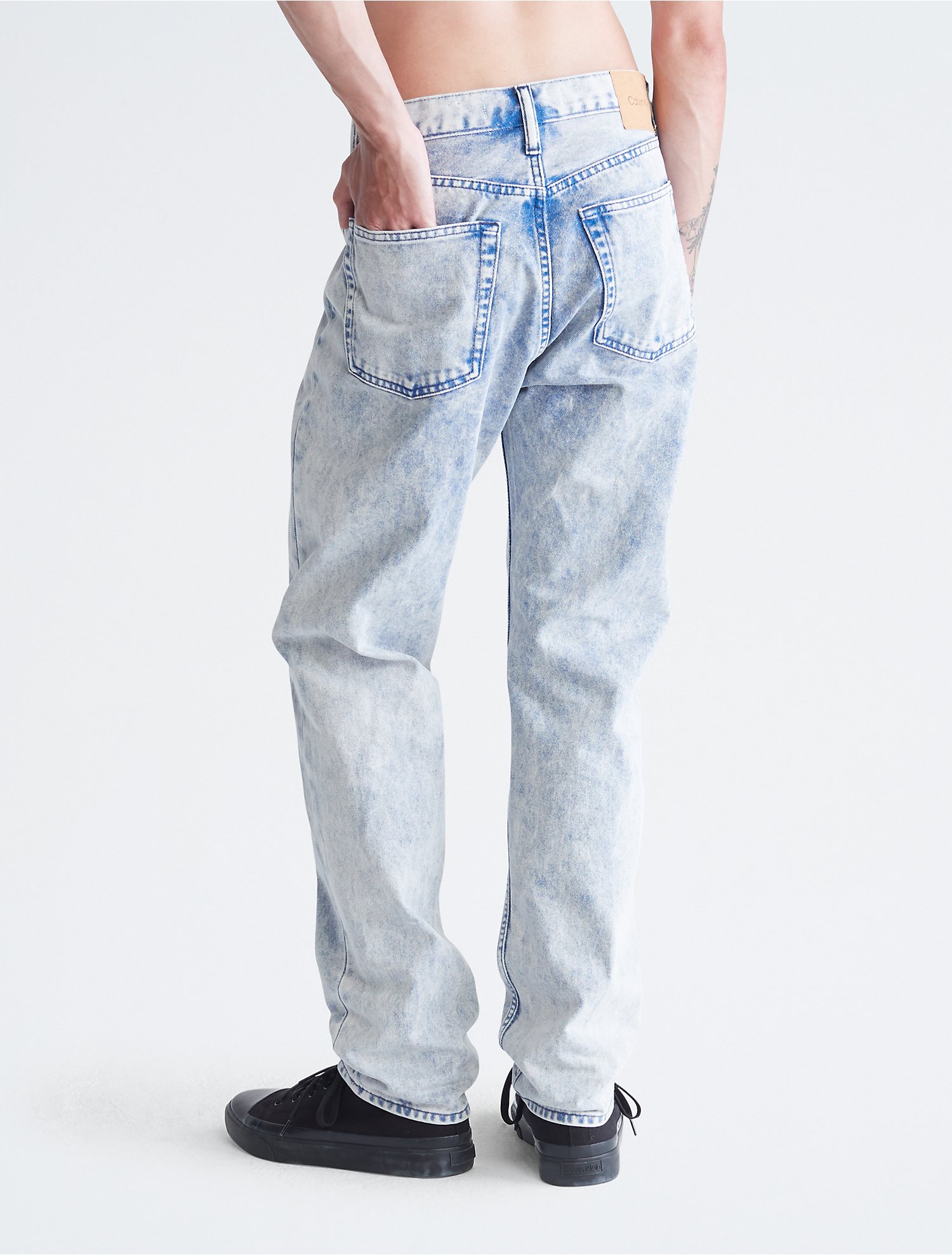 Naturals Standard Straight Fit Mineral Wash Jeans | Calvin Klein® USA