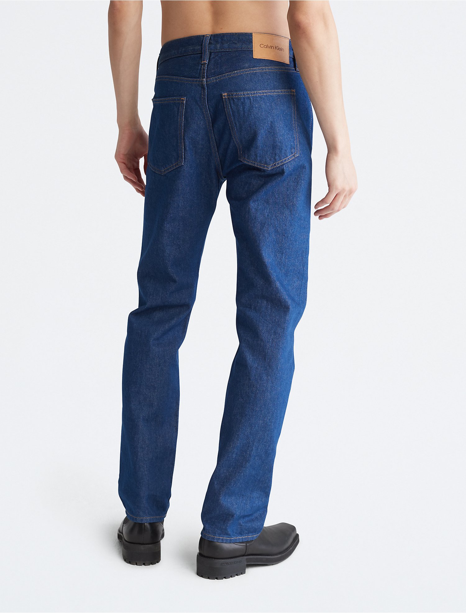 Standard Straight Fit Maverick Rinse Jeans | Calvin Klein® USA