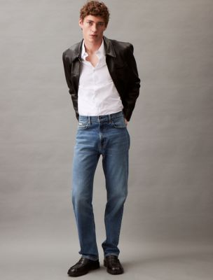 Standard Straight Fit Jeans, Tinted CK Stone