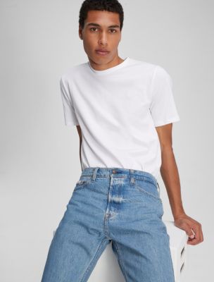 Buy Calvin Klein Jeans Men Blue Straight Fit Light Fade Pure Cotton Jeans -  Jeans for Men 21085650