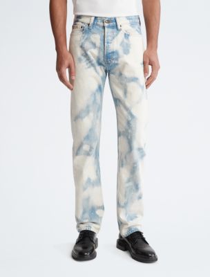 Bleached Standard Straight USA Sky Klein® Calvin | Big Fit Jeans