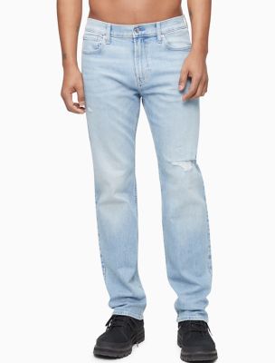 Buy Calvin Klein Jeans Men Blue Straight Fit Light Fade Pure