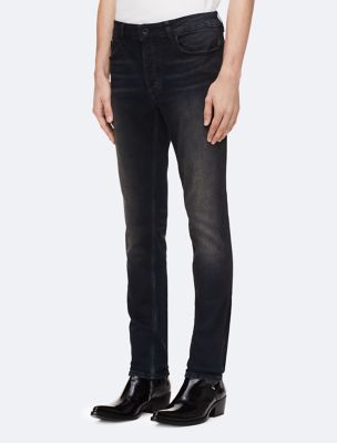 Næb Centimeter Antage Skinny Leg Dark Wash Faded Jeans | Calvin Klein
