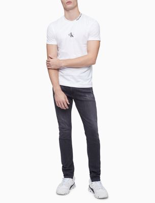 calvin klein black skinny jeans mens