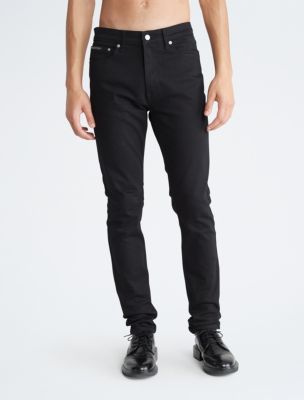 Calvin Klein Men's Skinny Fit Forever Black Jeans - Black - 31W x 30L
