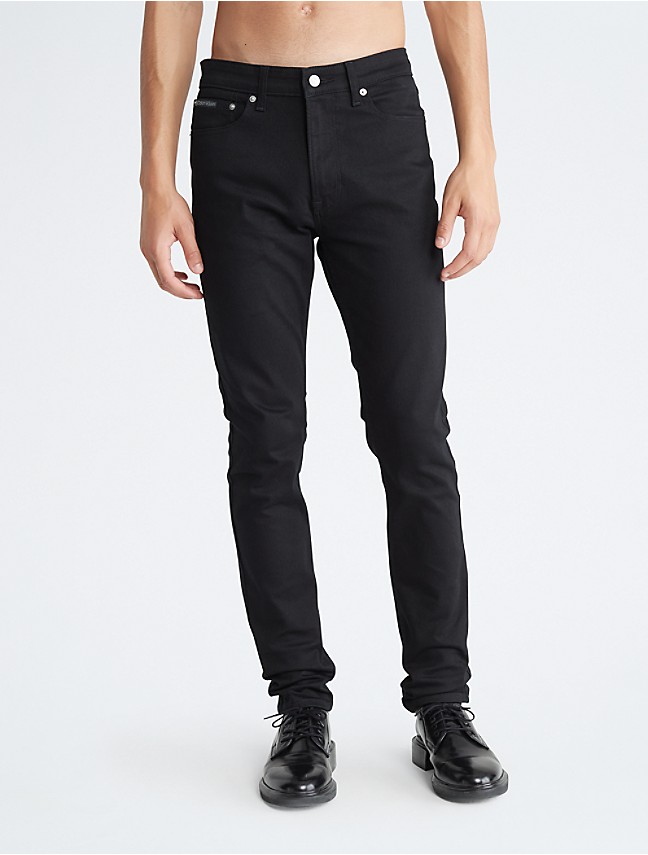 Calvin Klein Jeans SLIM TAPER - Slim fit jeans - dark blue/dark