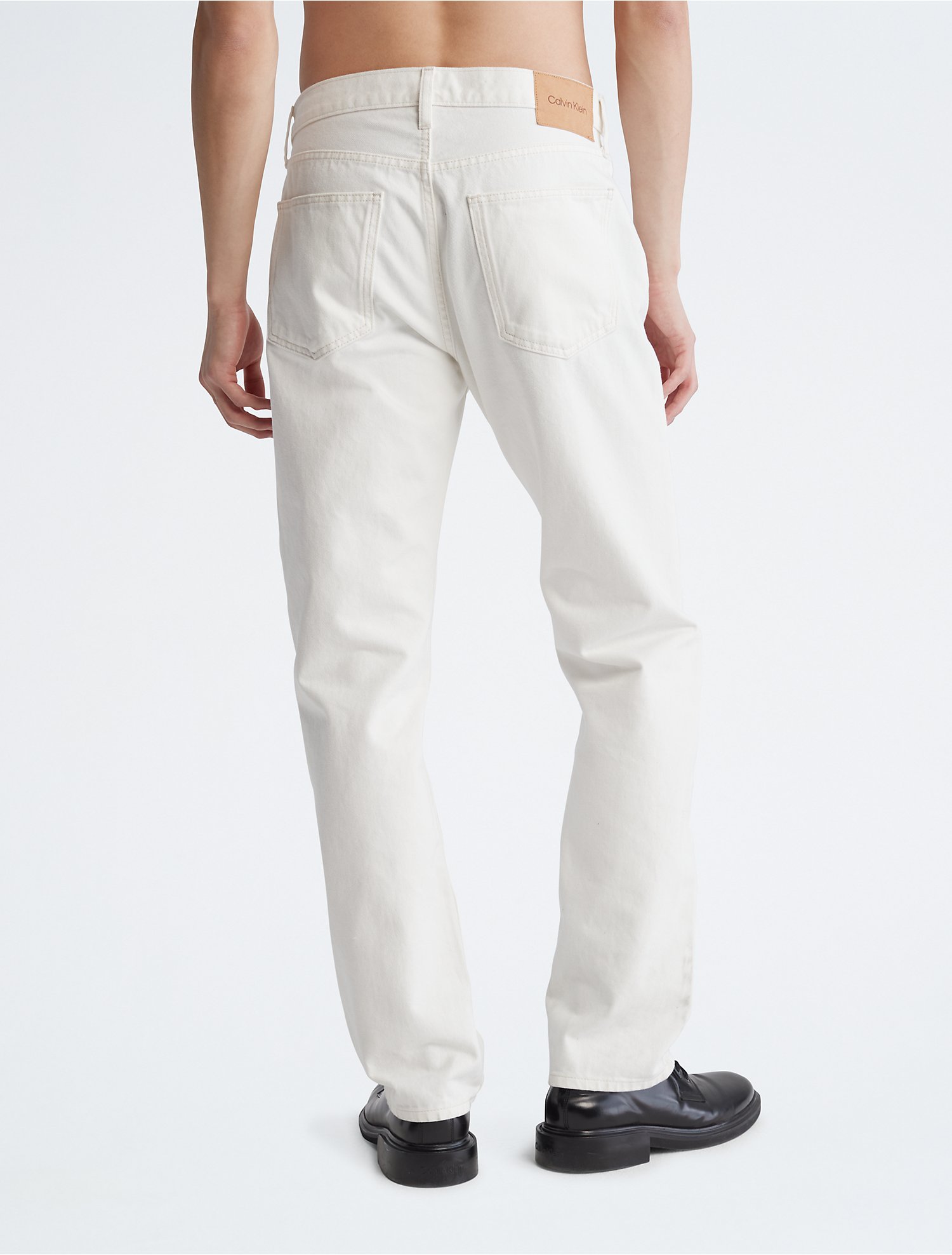 Gedrag Kinderachtig licentie Standard Straight Fit White Denim Jeans | Calvin Klein® USA