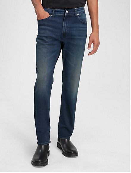 Calvin Klein Denim Super Skinny Fit Jeans in Black for Men Mens Clothing Jeans Skinny jeans 