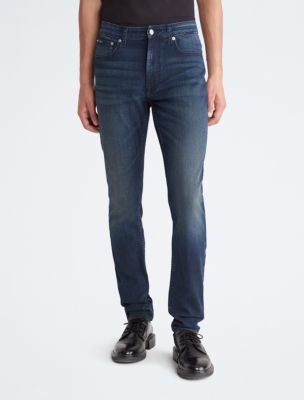 Skinny Fit Blue Jeans Calvin Klein® USA Black Boston 