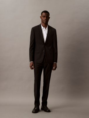 calvin klein black slim fit tuxedo