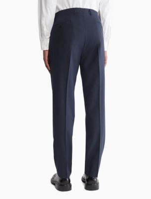 Men's Blue Slim Fit Dress Sweatpant