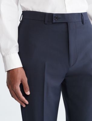Slim Fit Navy Suit Pants