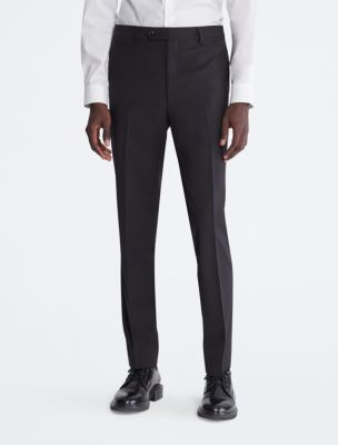 calvin klein black suit pants