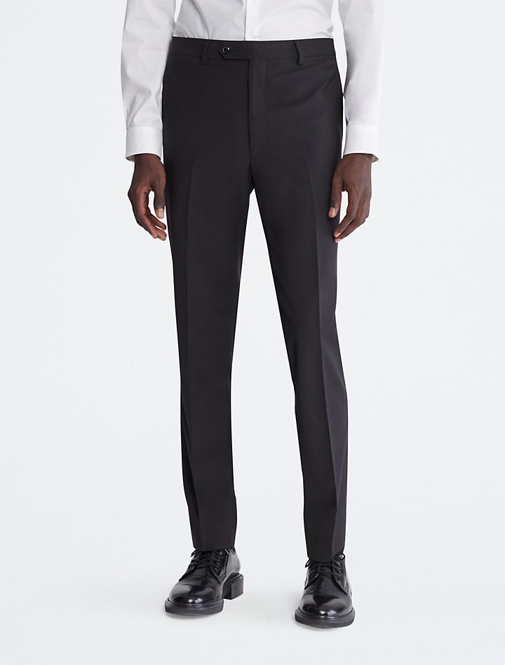 Descubrir 42+ imagen calvin klein black suit pants