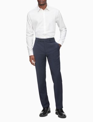 Skinny Fit Blue Suit Pants | Calvin Klein