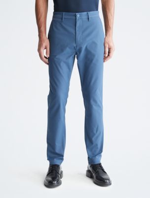 Tech Slim Stretch Woven Chino, Crayon Blue