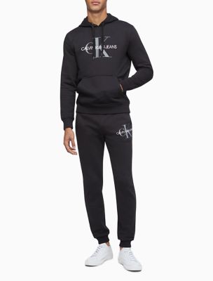 calvin klein grey monogram joggers