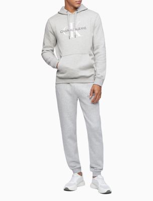 calvin klein grey monogram joggers