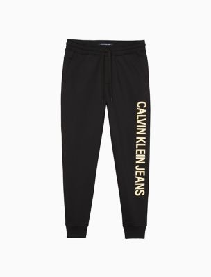 calvin klein sweatpants with logo