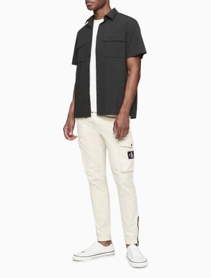 cargo pants with polo shirt