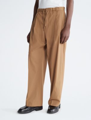 Gabardine Wide Leg Pants