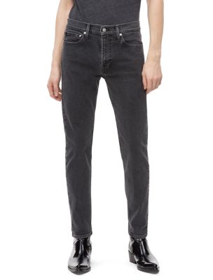 Slim Fit Distressed Light Wash Jeans