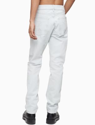 außergewöhnlich Slim Straight Fit Light Klein® Blue Jeans Calvin USA 