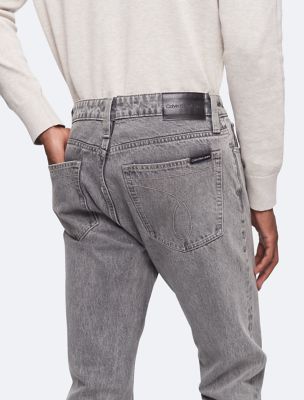 Calvin klein men's hot sale slim straight jeans