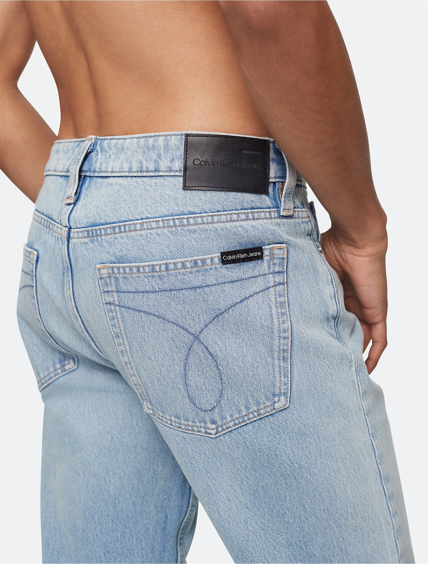 Slim Straight Fit Fontaine Medium Stone Jeans | Calvin Klein® USA
